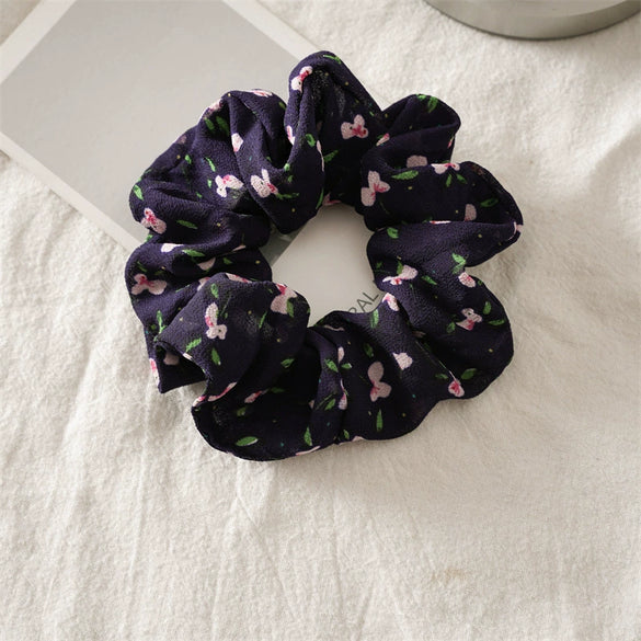 Hair Jewelry Chiffon Fabric Sweet Style Handmade Large Intestinal Ring Hair Rope