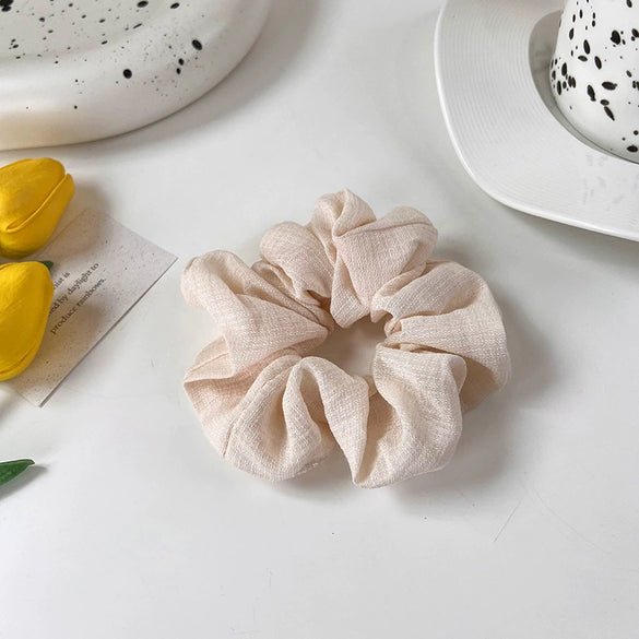 Hair Jewelry Cloth Knitting Spring And Summer Light Green Large Intestine Shaped Elastic Head Rope