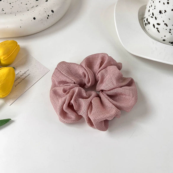 Hair Jewelry Cloth Knitting Spring And Summer Light Green Large Intestine Shaped Elastic Head Rope