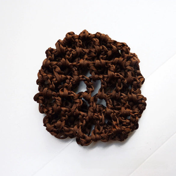 Hair Net Head Flower Hair Clip Net Pocket Elastic Fine Net Full Head Bag Thick And Thin Net Encryption Thick Net With Dancing Work Hair Accessories