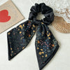 Hair Ring Bowknot Intestine Shape Double Layer Satin Fabric Handmade Women Hair Accessories