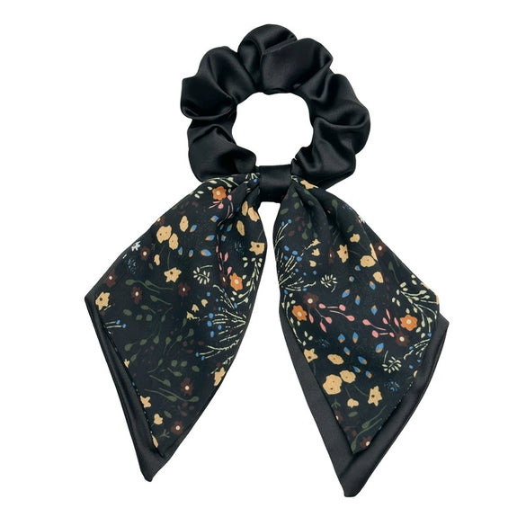 Hair Ring Bowknot Intestine Shape Double Layer Satin Fabric Handmade Women Hair Accessories