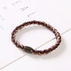 Hair Ring Braided Cloth Handmade Geometric Double Color Twist Braid
