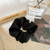 Hair Ring Fabric Doublesided Satin Pig Intestine Style Handmade For Women