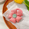 Hair Ring Fabric Flower Bow Drip Glue Handmade Inlaid Simple Hair Accessories For Girls