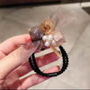 Hair Ring Fabric Geometric Handmade High Elastic Hair Rope