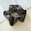 Hair Ring Fabric Handmade French Retro Style With Large Intestine Shape And Fringed Flower Bud Design