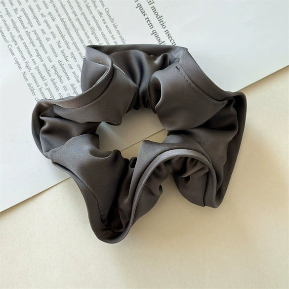 Hair Ring Fabric Handmade French Retro Style With Large Intestine Shape And Fringed Flower Bud Design