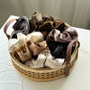 Hair Ring Fabric Handmade French Retro Style With Large Intestine Shape And Fringed Flower Bud Design