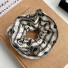 Hair Ring Fabric Handmade Small Fresh Flower Check Style For Women
