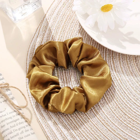 Hair Ring Fabric Handmade Solid Color Simple Fashion Female Hair Accessories