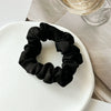 Hair Ring Fabric High Elastic Simple Solid Color Handmade
