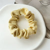 Hair Ring Fabric High Elastic Simple Solid Color Handmade