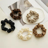 Hair Ring Fabric High Elastic Simple Solid Color Handmade
