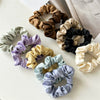 Hair Ring Fabric High Elastic Simple Solid Color Handmade