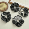 Hair Ring Fabric High Elasticity Handmade Navy Style
