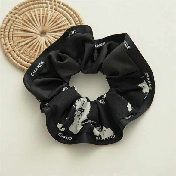Hair Ring Fabric High Elasticity Handmade Navy Style