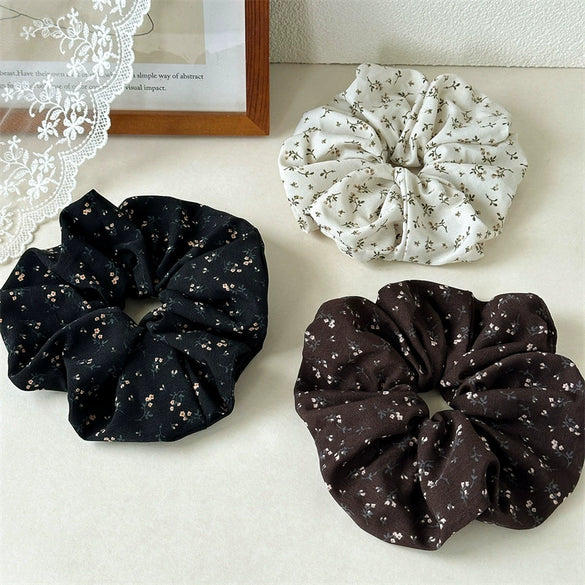 Hair Ring Fabric Lazy Style Floral Seiko High Elasticity For Women