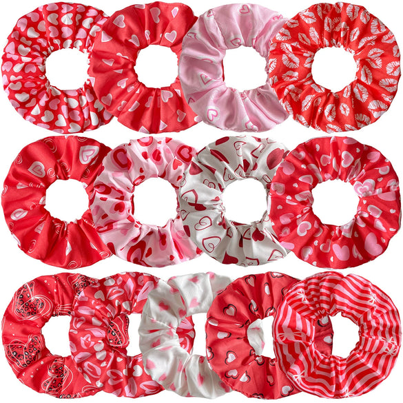 Hair Ring Fabric Love Lip Pattern Knitted Hair Accessories