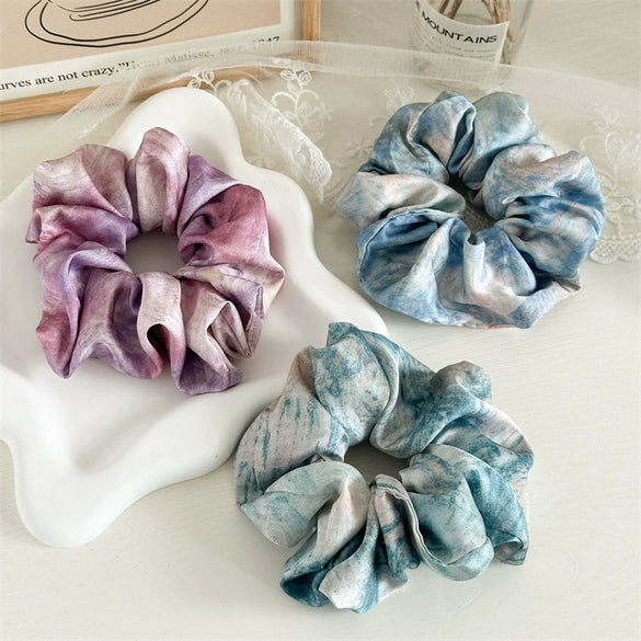 Hair Ring Fabric Tiedye Handmade Elastic