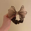 Hair Ring Hair Rope Handmade Mixed Material High Elasticity Plants And Flowers Style