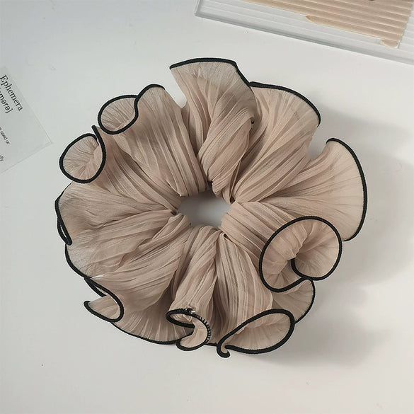 Hair Ring Head Rubber Band Fabric Handmade High Elasticity Geometric
