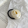 Hair Ring Headwear Satin Cloth Handmade French Sweet Style Rose Design
