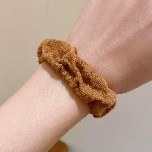 Hair Ring Mixed Material Knitted High Elastic Seamless Fashion Geometric Women's Hair Accessories
