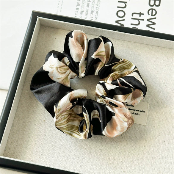 Hair Ring Satin Fabric Handmade High Stretch Fashion Women's Hair Accessories