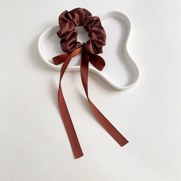 Hair Ring Satin Handmade High Elasticity For Girls