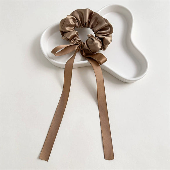 Hair Ring Satin Handmade High Elasticity For Girls