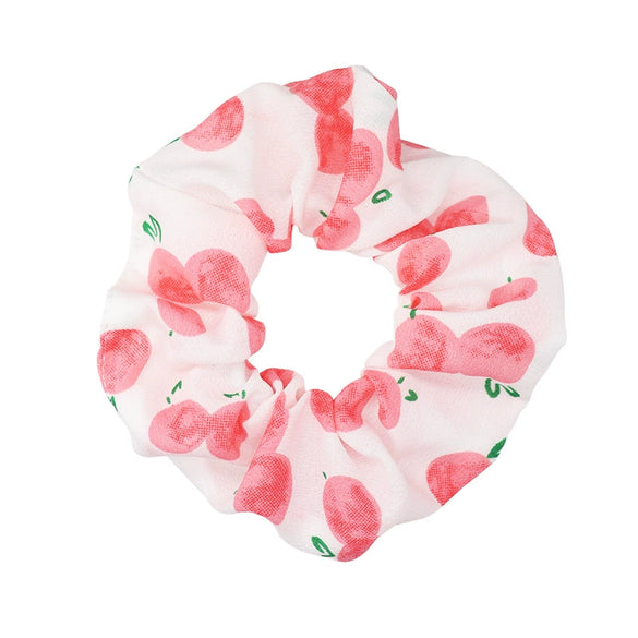 Hair Rope Band Cloth Handpainted Fruit Cartoon Knitting
