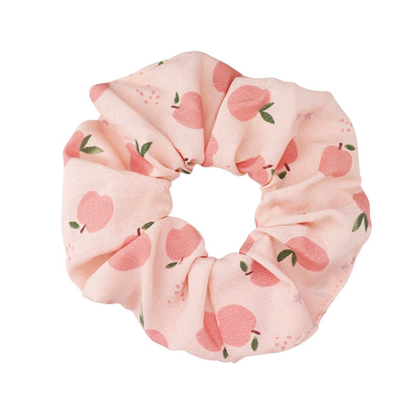 Hair Rope Band Cloth Handpainted Fruit Cartoon Knitting