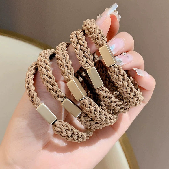 Hair Rope Fabric Handmade High Elastic Bear Hair Accessories For Women And Girls