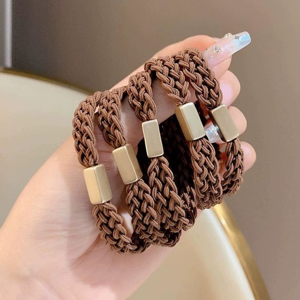 Hair Rope Fabric Handmade High Elastic Bear Hair Accessories For Women And Girls
