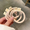 Hair Rope Fabric Handmade High Elastic Bear Hair Accessories For Women And Girls
