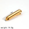 Hair Rope Stainless Steel Geometric Arc Hammer Pattern Electroplated Women's Fashion Hair Accessories