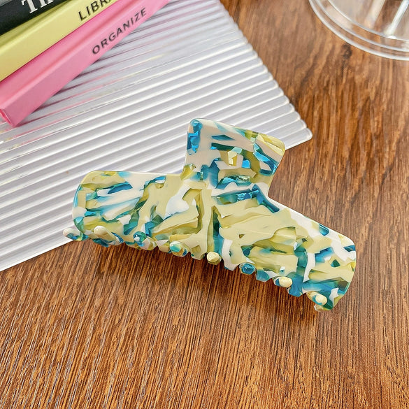Hair Shark Clip Acetic Acid Fashion Geometric Handmade Women's Headwear
