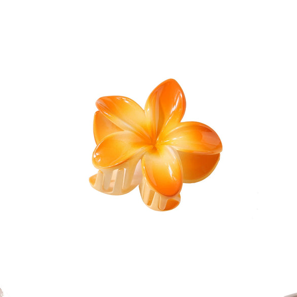 Hair Shark Clip Gradient Flower Baking Paint Women's Fashion Plant Flowers