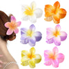 Hair Shark Clip Gradient Flower Baking Paint Women's Fashion Plant Flowers