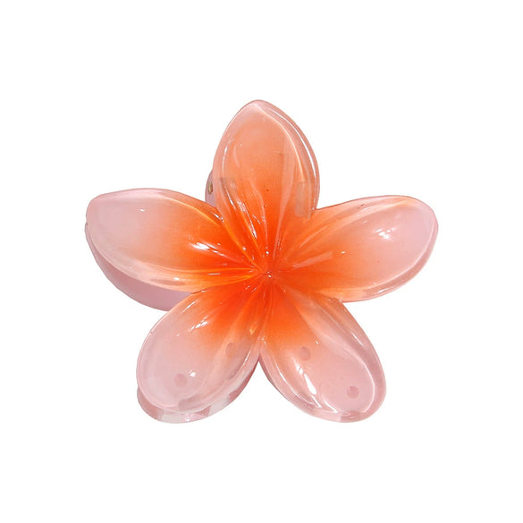 Hair Shark Clip Gradient Flower Baking Paint Women's Fashion Plant Flowers