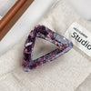 Hair Shark Clip Pc Material Geometric Style Handmade Triangle Hollow Design