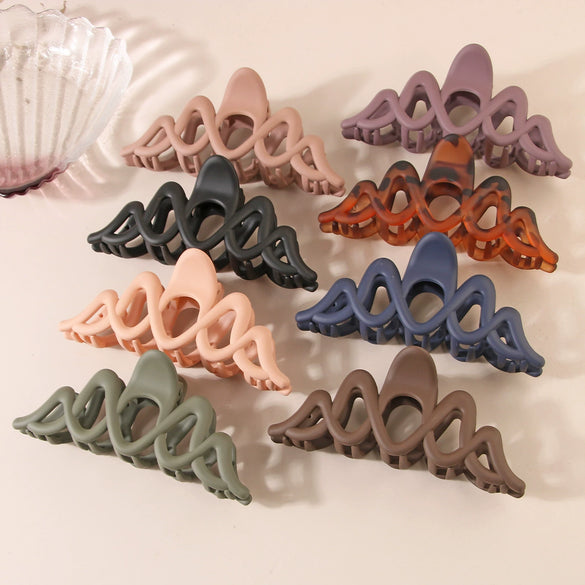 Hair Shark Clip Women's Cut Out Spray Paint Hair Accessories