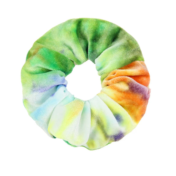 Hair Tie Cloth Velvet Tiedye Printed And Dyed Handmade Round Shape