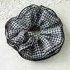 Hair Tie Fabric Handmade Floral Edge Scrunchie For Women