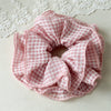 Hair Tie Fabric Handmade Floral Edge Scrunchie For Women