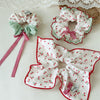 Hair Tie Fabric Sweet Cherry Bow Handmade High Elasticity