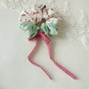 Hair Tie Fabric Sweet Cherry Bow Handmade High Elasticity
