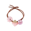 Hair Tie Female Adult Rubber Band Headwear Crystal Bead Hair Rope Hair Ring Mixed Material Handmade 2024 New Style