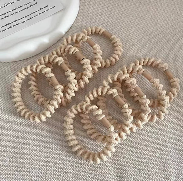 Hair Tie Headband Fabric Handmade High Elastic Women's